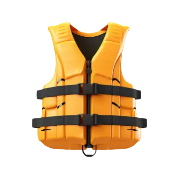 a life vest on a white background