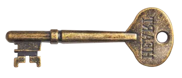 an old key with the word love written on it