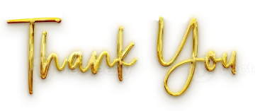 a gold foil balloon with the word thank
