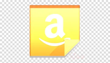 the amazon logo on a transparent background