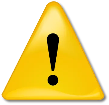 a yellow triangle with a black exor on it
