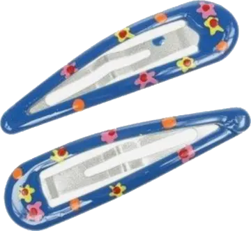 a pair of blue shoes with flowers on them