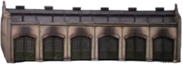 a model of a building with many windows