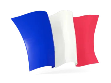 the french flag on a white background