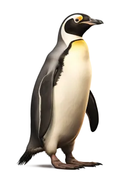an image of a penguin standing on the ground