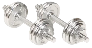 a pair of dumbs on a white background