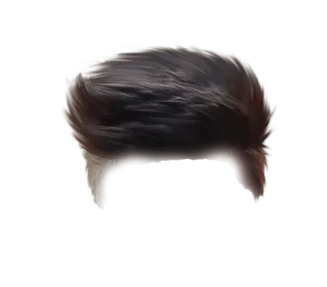 a close up of a man's hair