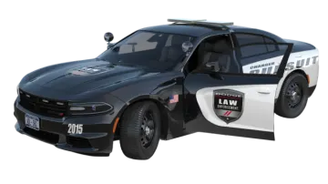 a police car is shown in this image
