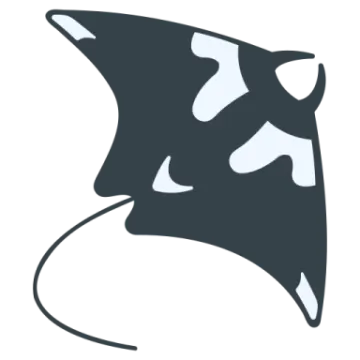 a black and white cow on a white background