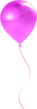 a purple balloon with a string attached to it