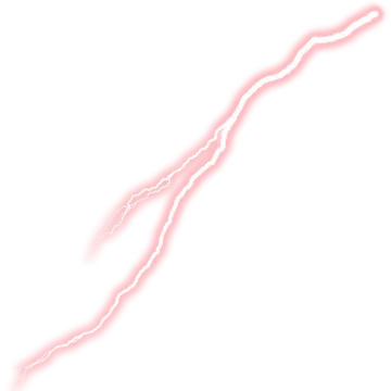 a lightning bolt on a white background