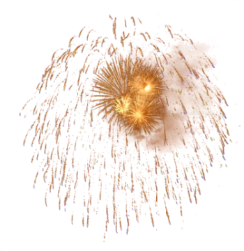 a firework on a white background