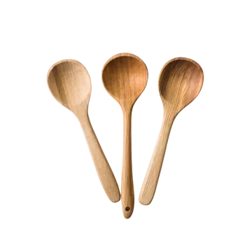 three wooden spoons on a white background
