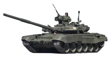 an army tank is shown on a white background