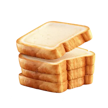 two slices of bread stacked on top of each other pieces