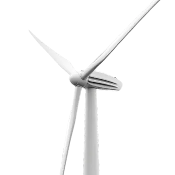 a wind turbine on a white background