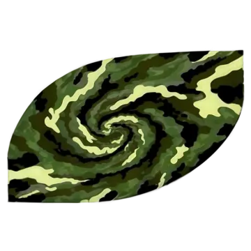 a green and black camouflage print headband