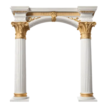 a white and gold marble fireplace surround