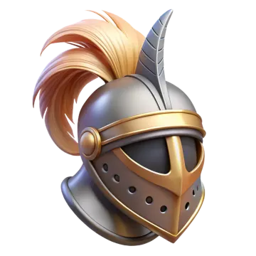 an image of a knight's helmet