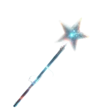 a wand with a star on it