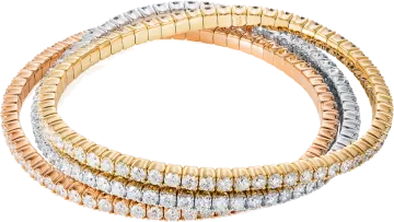 a gold and diamond bracelet