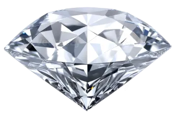 a diamond on a white background