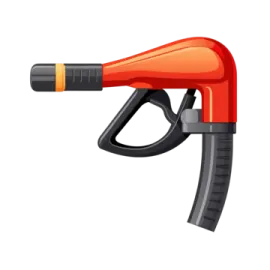 a gas pump on a white background