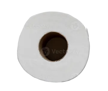 a roll of toilet paper on a white background