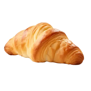 a close up of a crois on a white background