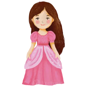 a little girl in a pink dress