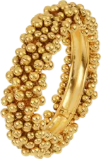 an image of a gold beaded ring