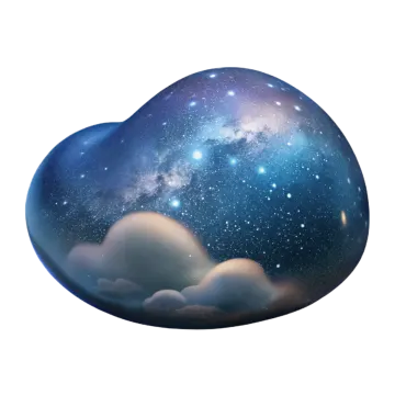 an image of a cloud with stars in the sky