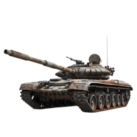 a tank is shown on a white background