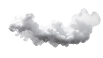 a cloud of smoke on a white background