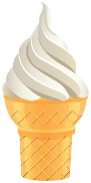an ice cream cone