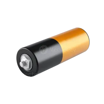 an image of a black and gold battery