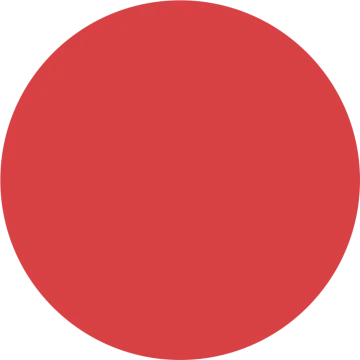 a red circle on a white background