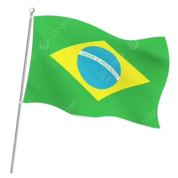 the flag of brazil on a white background