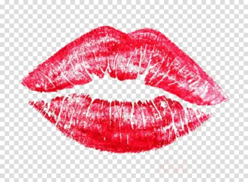 a red lipstick on a transparent background