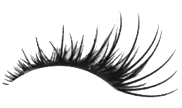 a close up view of an eyelash