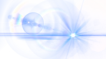 an image of a blue and white sphere