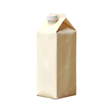 a carton of milk on a white background
