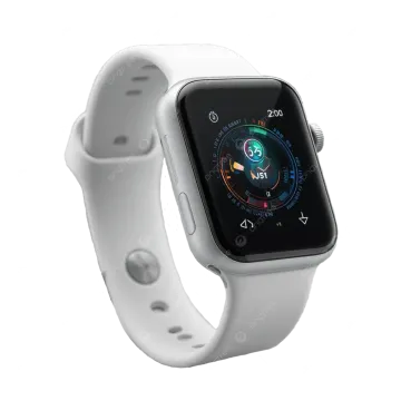 a white apple watch with an app on the screen