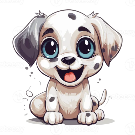 a cute puppy with big eyes and a big smile on his face