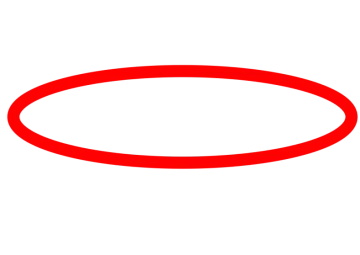 a red circle on a white background