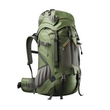 a large backpack with straps on it