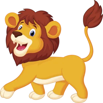 a cartoon lion