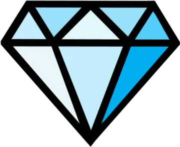 a diamond on a white background