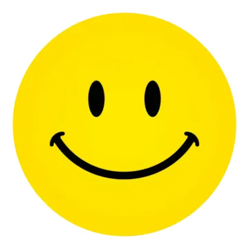 a smiley face with a smile on it's face
