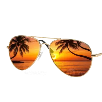 a pair of sunglasses on a white background
